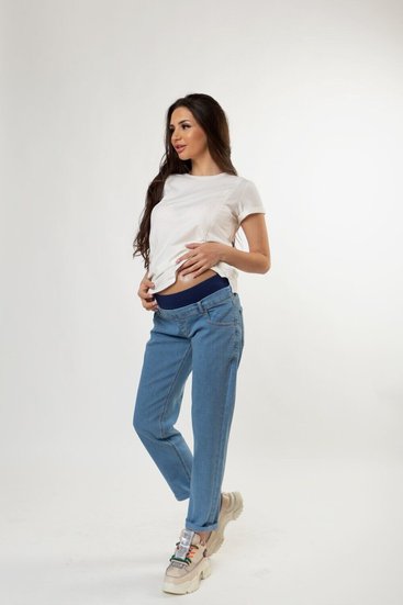 To BE 3028454-7 Брюки джинсовые для беременных синий варка 1