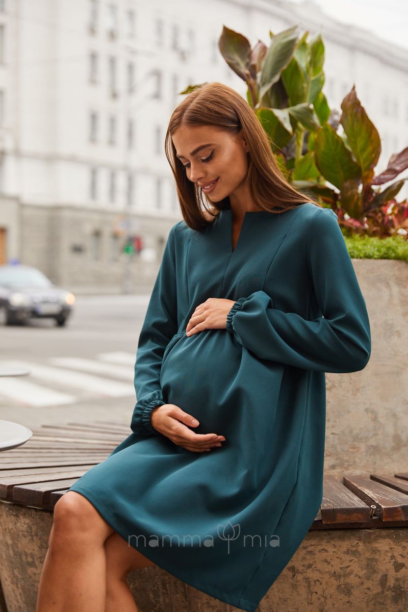 Lullababe Платье для беременных и кормящих Genoa бутылочный