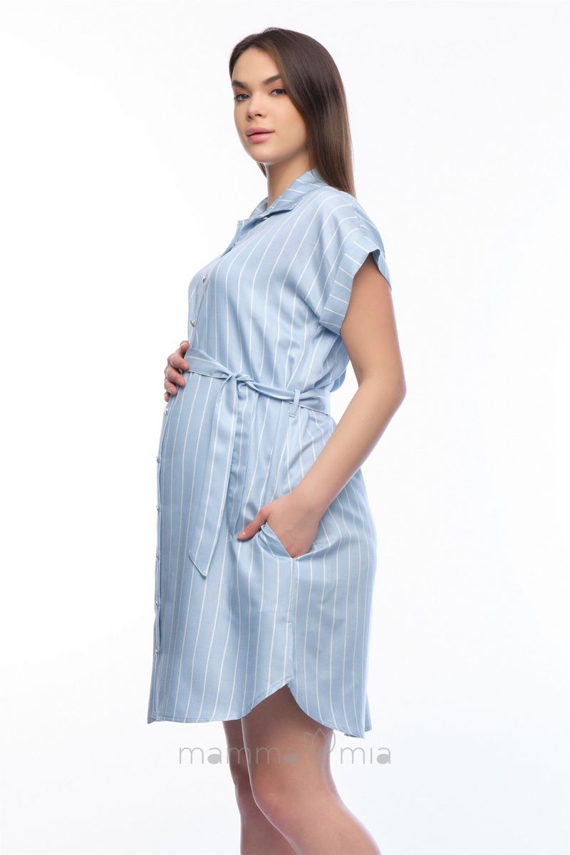 Busa 7327BS Платье для беременных синий
