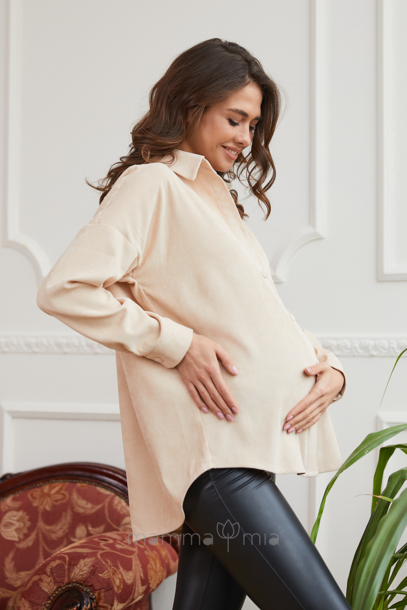 Lullababe Cămașă pentru perioada de sarcină și alăptare Varna Bej