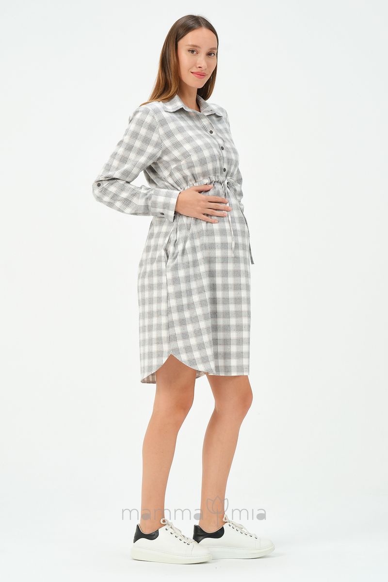 Busa 7542BS Платье для беременных серый