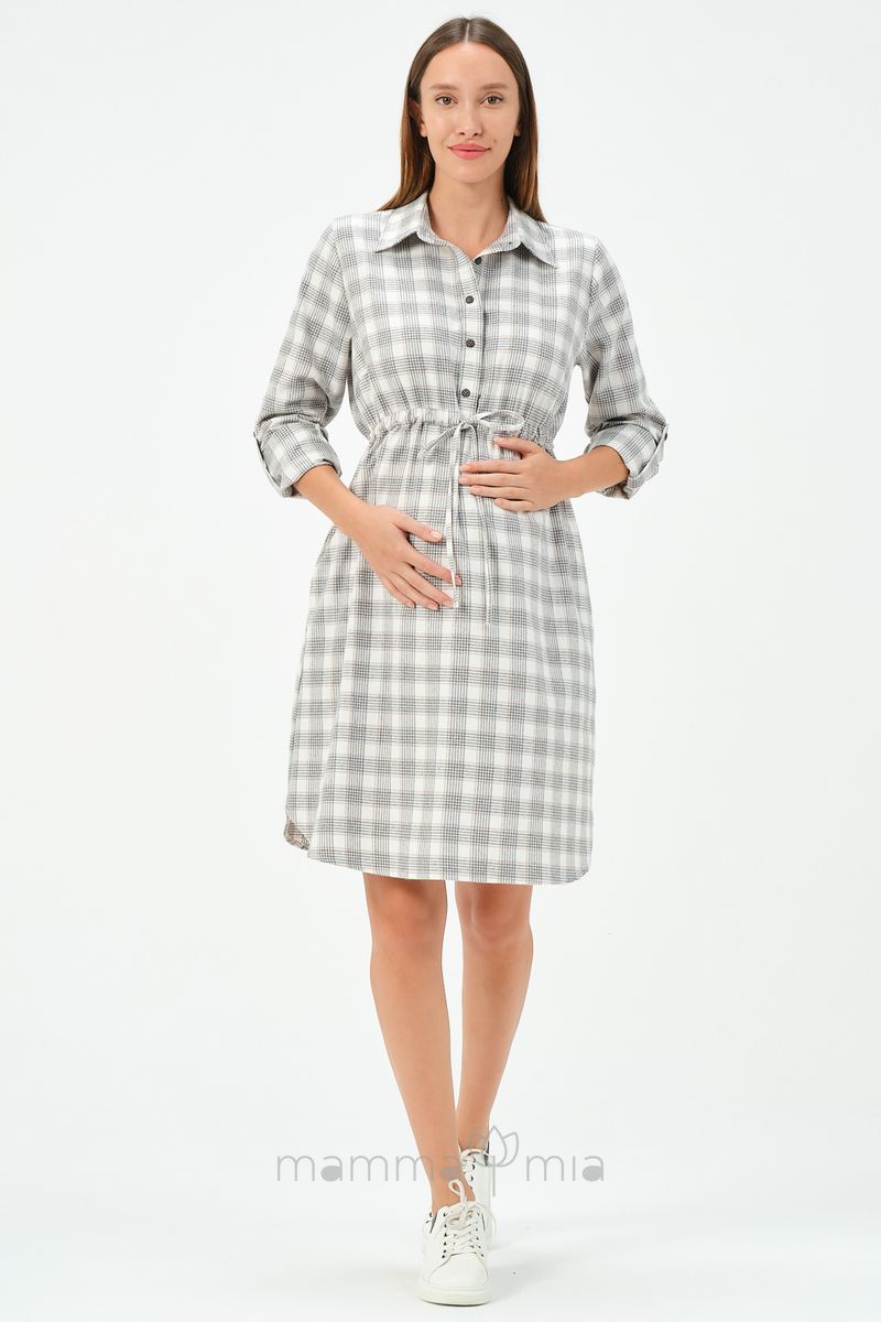 Busa 7542BS Платье для беременных серый