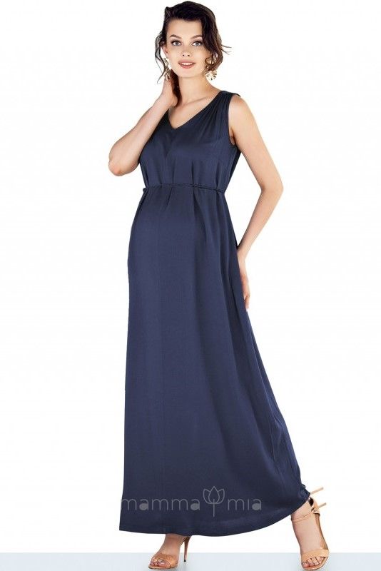 Ebru maternity 4247EB Платье для беременных синий