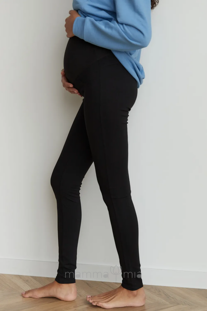 TO BE 1082044-3 Pantaloni (leggins) pentru gravide Negru