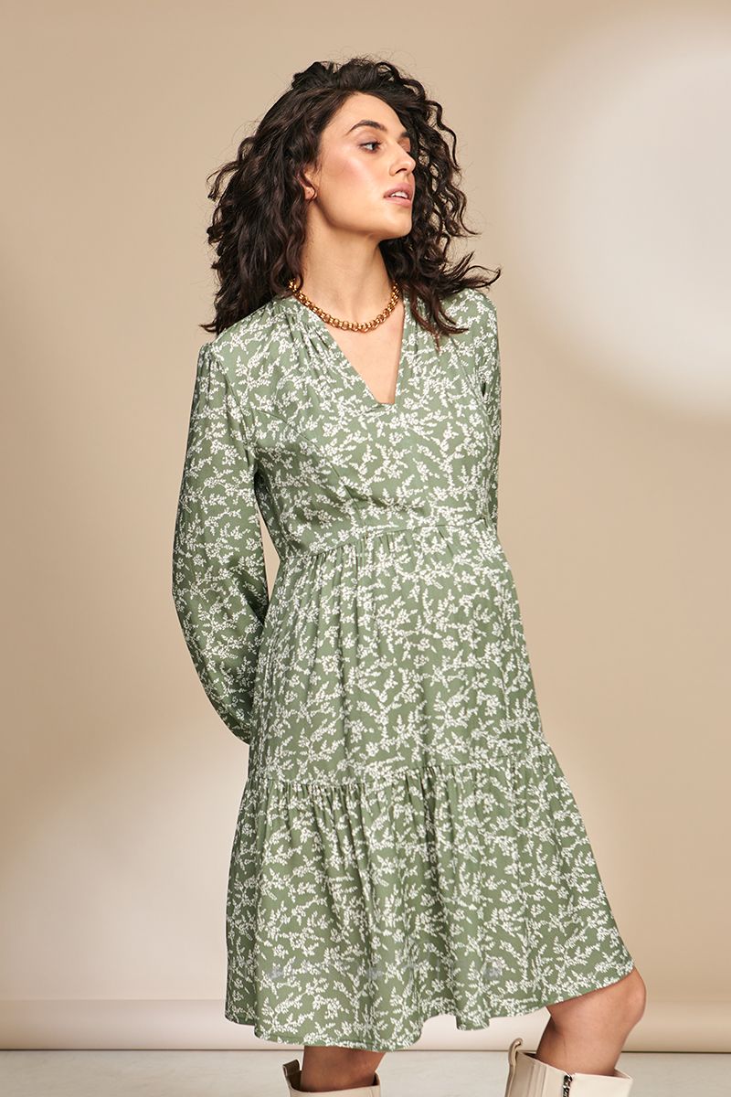 DR-33.051 Платье для беременных Alicia оливковый