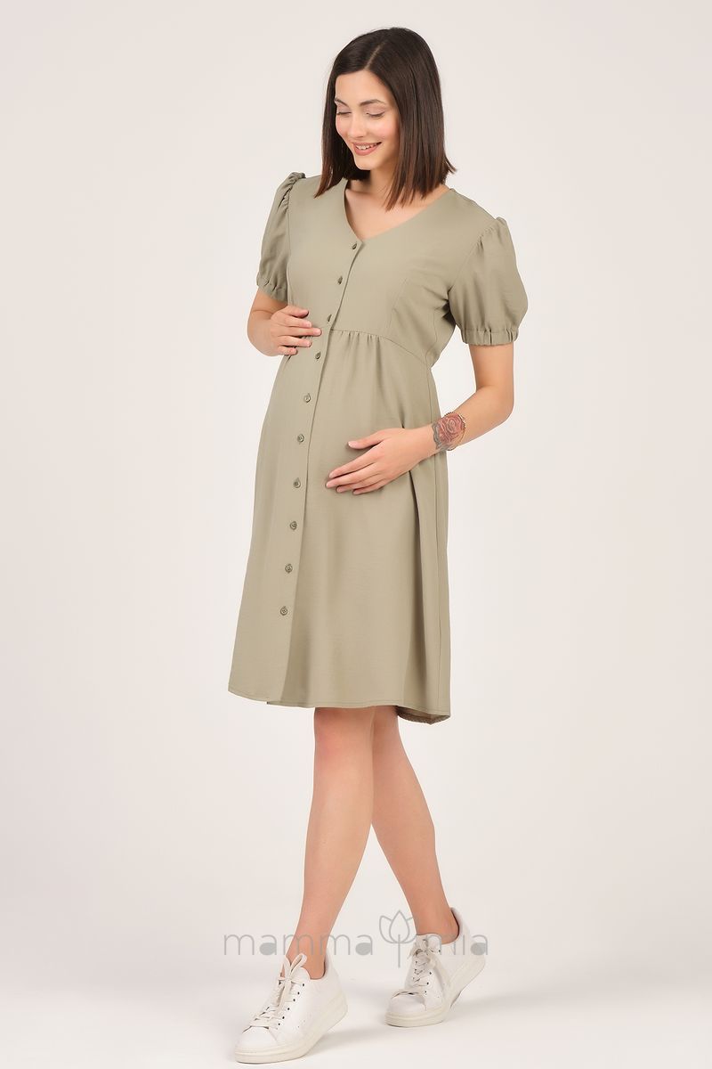 Busa 7377BS Платье для беременных хаки