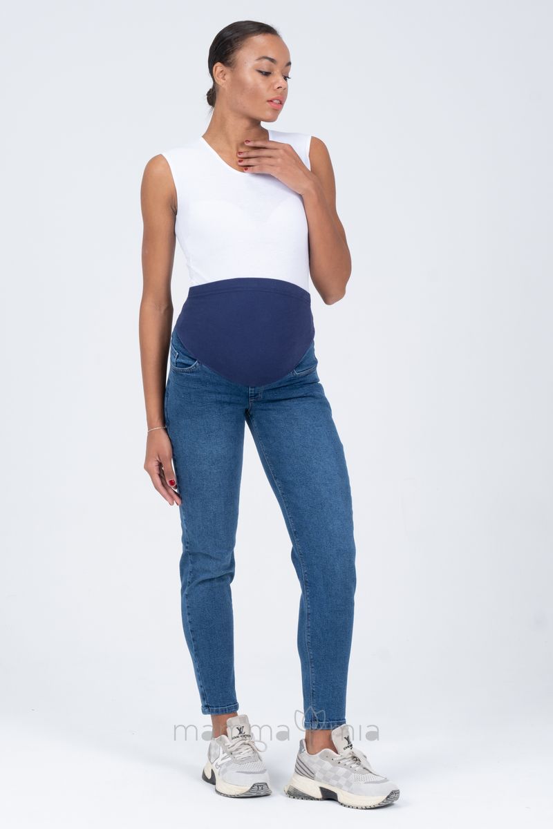 Busa 1412/40BS Брюки джинсовые для беременных синий варенка