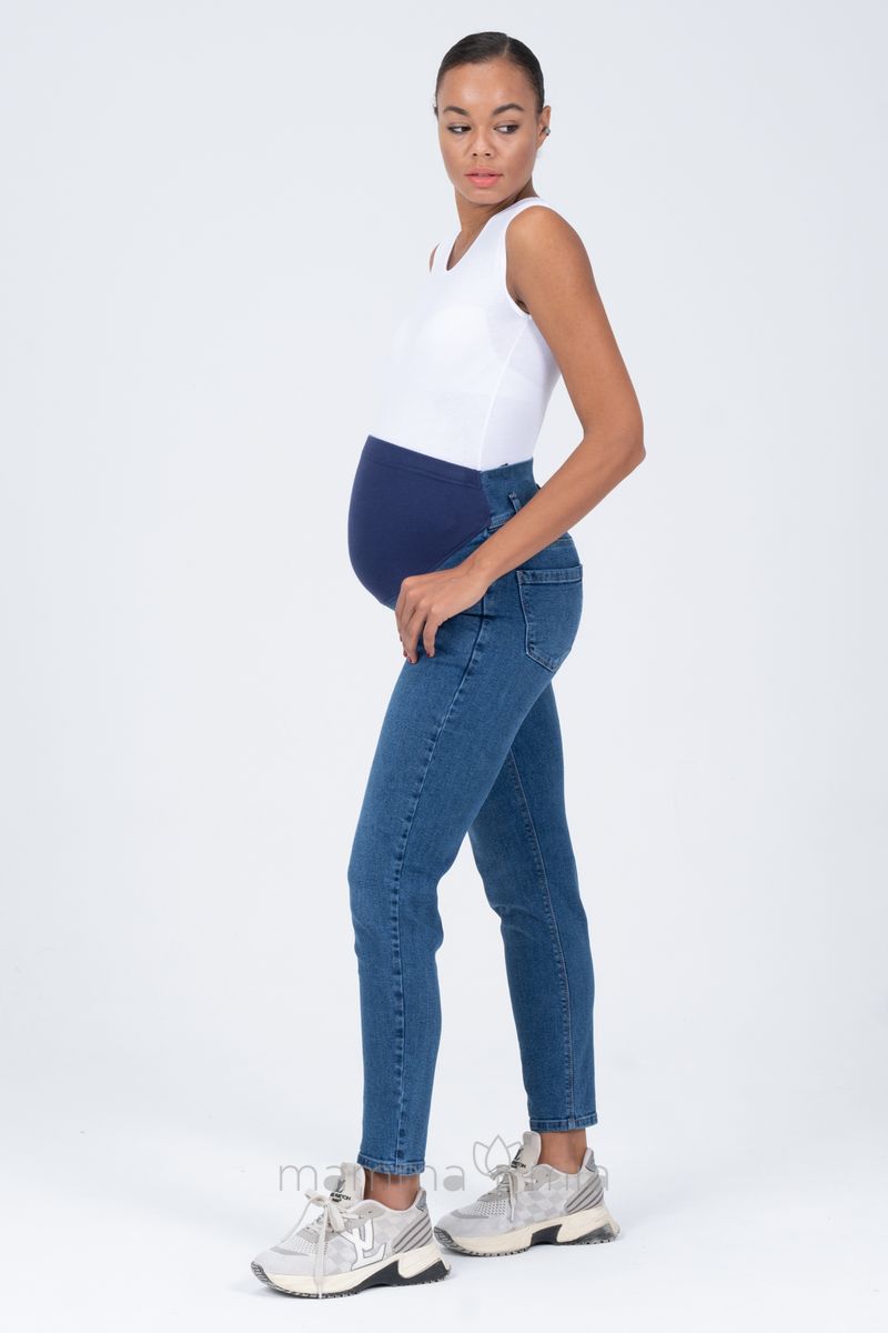 Busa 1412/40BS Брюки джинсовые для беременных синий варенка