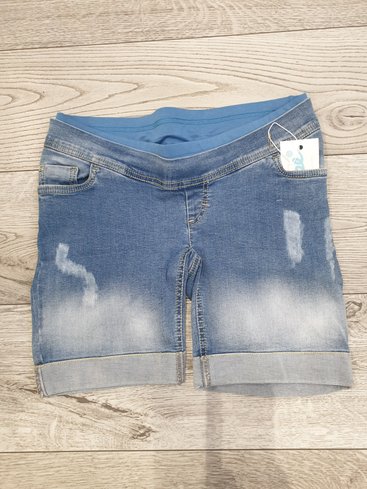 1028709- 11 Шорты джинсовые для беременных синий варка 1
