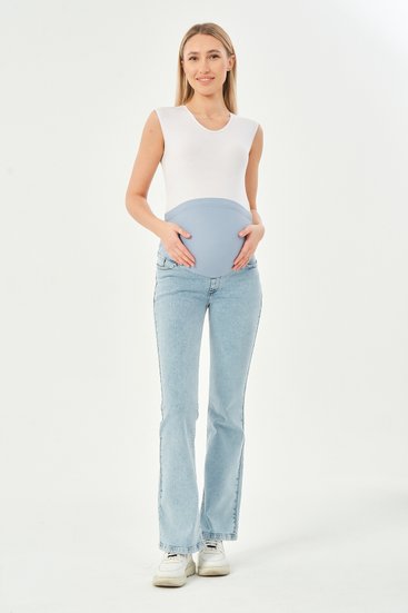 Busa 9153/40BS Брюки джинсовые для беременных Голубой