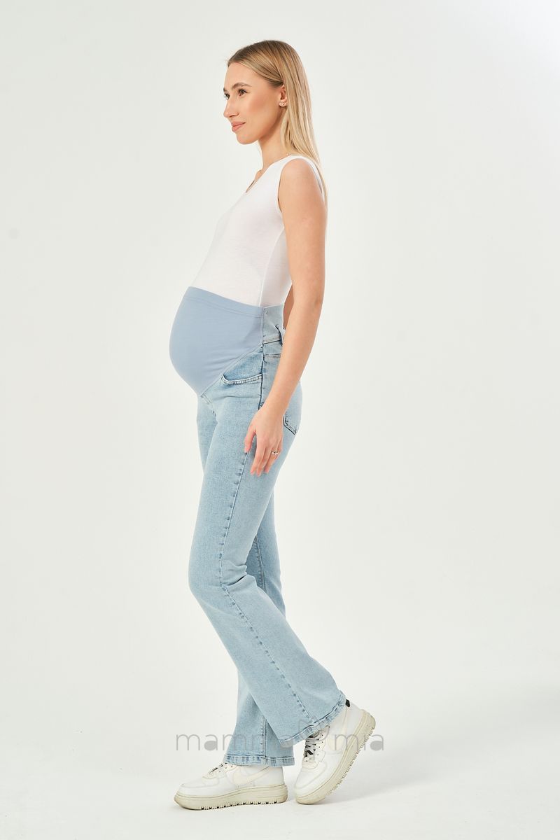 Busa 9153/40BS Брюки джинсовые для беременных Голубой