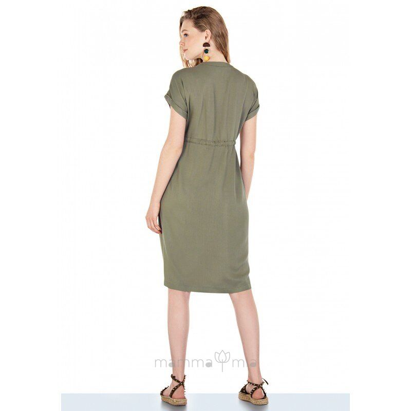 Ebru maternity 4632EB Платье для беременных серо-зеленый