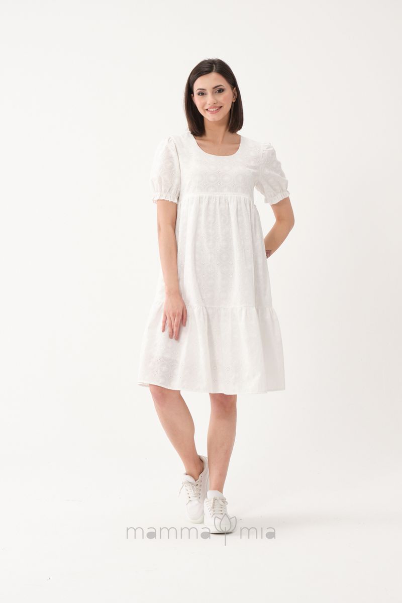 Busa 7438BS Платье для беременных Белый