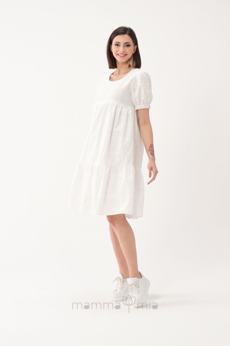 Busa 7438BS Платье для беременных Белый