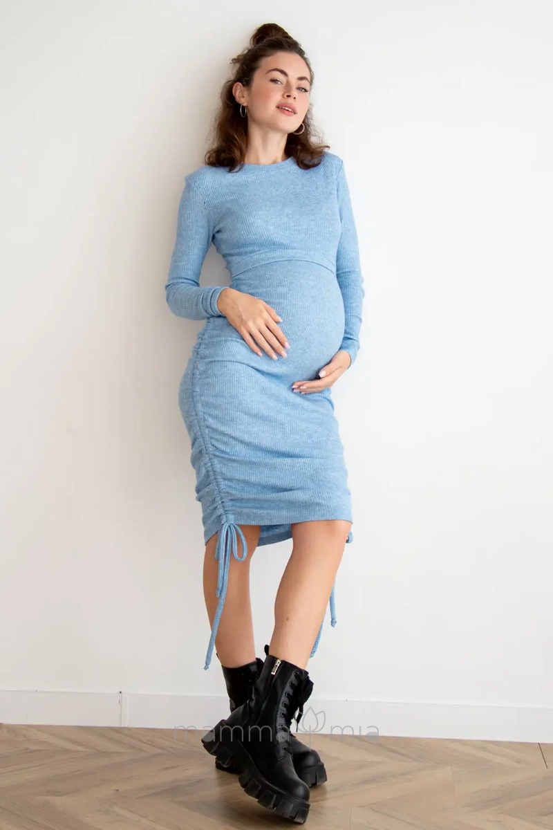 To BE 4288151 Платье для беременных Голубой