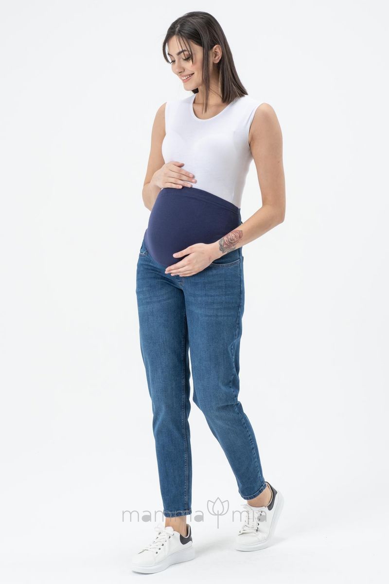 Busa 9154/40BS Брюки джинсовые для беременных Голубой
