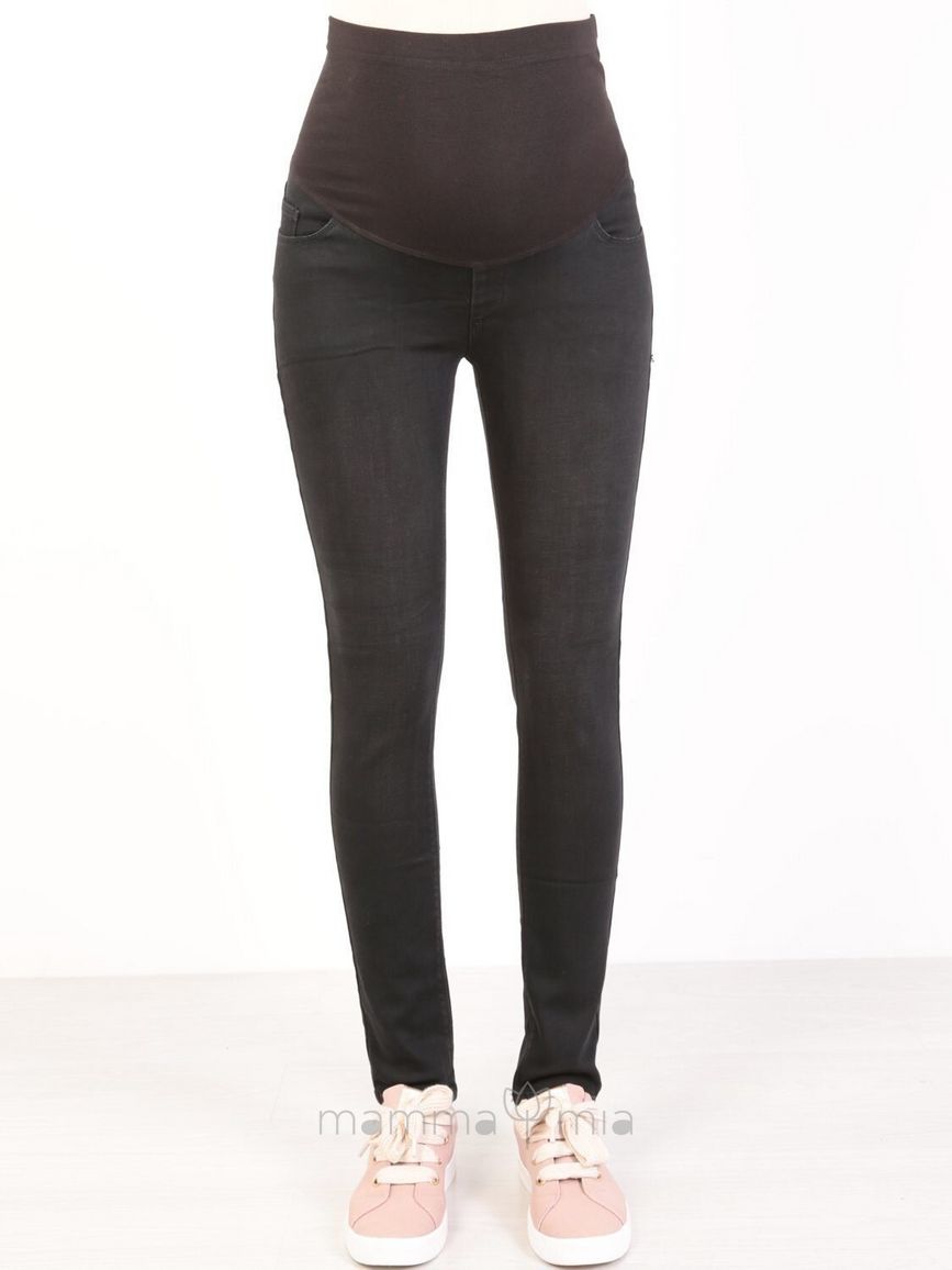 Busa 9038/39BS Утепленные брюки джинсовые для беременных Черный