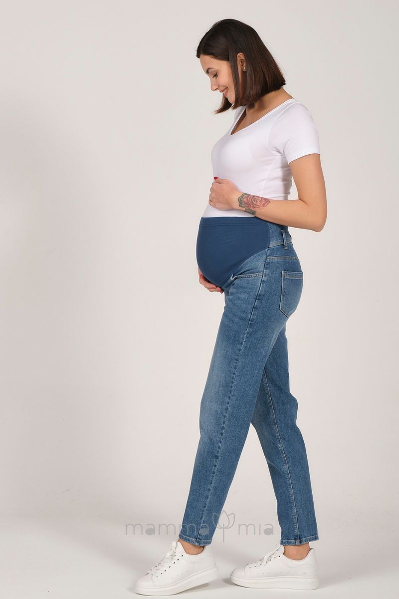 Busa 9103/40BS Брюки джинсовые для беременных синий