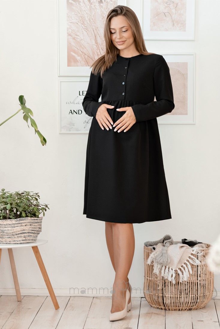 Lullababe Платье для беременных и кормящих Beirut Черный