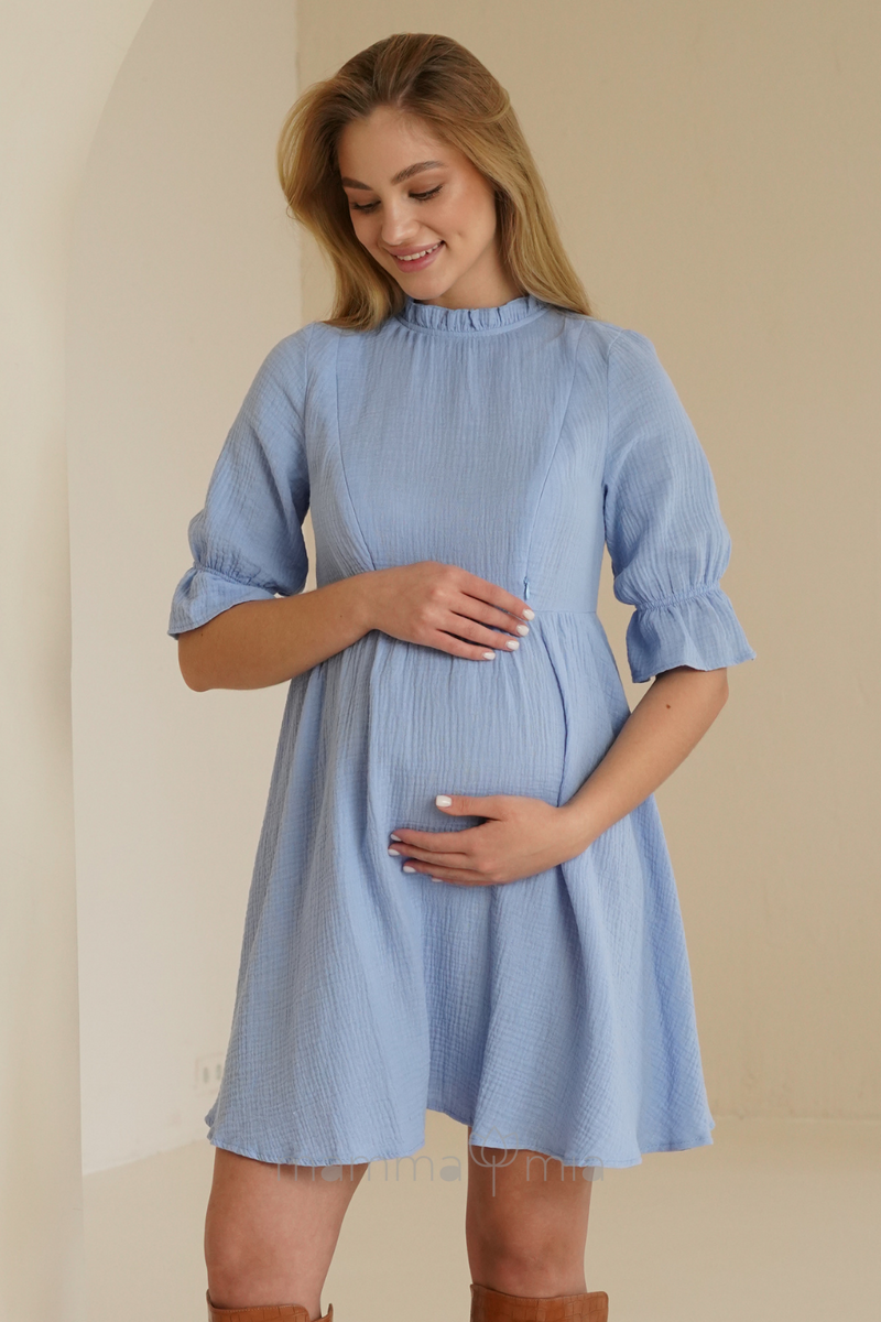 To BE 4501746 Платье для беременных Голубой