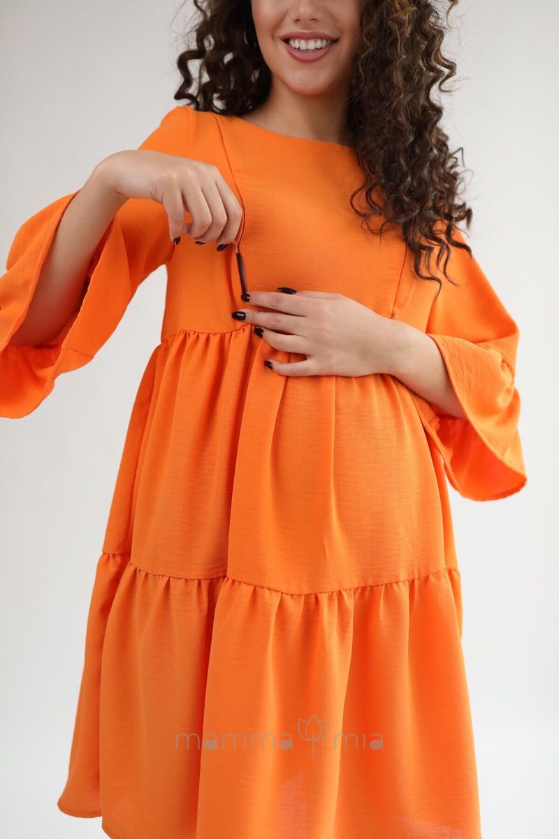 1459711 Платье для беременных апельсиновый