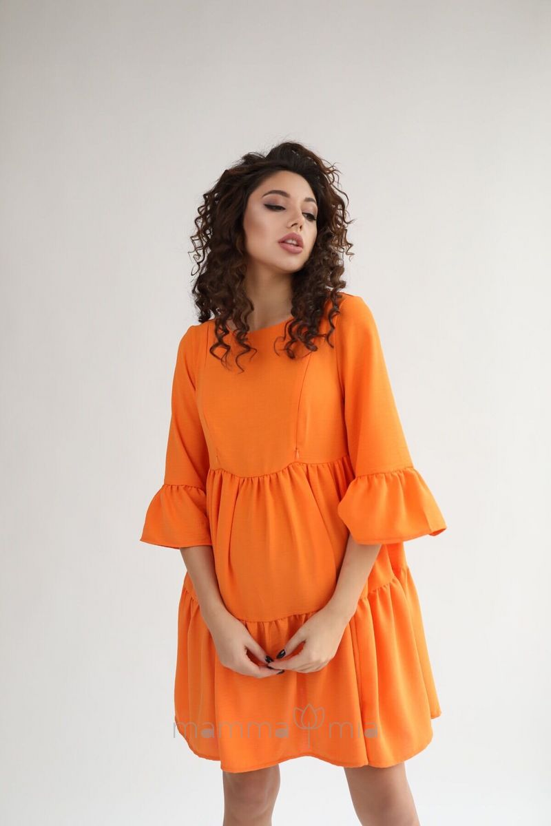 1459711 Платье для беременных апельсиновый