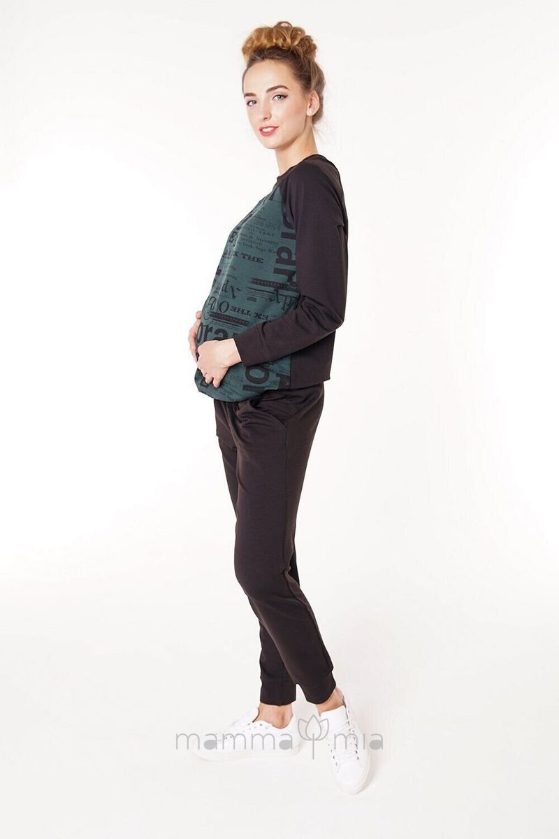 4021262-5 Спортивные брюки для беременных Черный