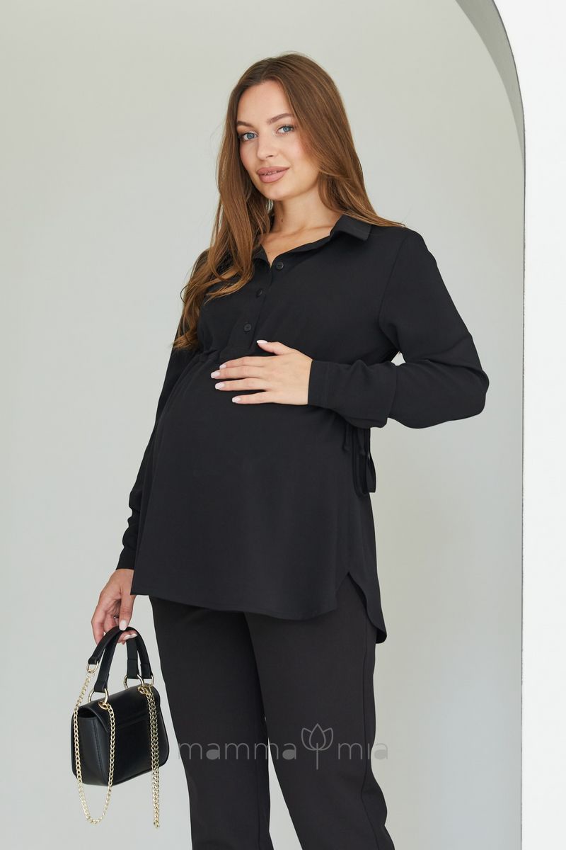 Lullababe Блуза для беременных и кормящих Venice Черный