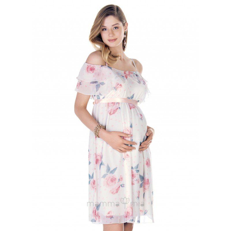 Ebru maternity 3756 Rochie EBRU Цветы