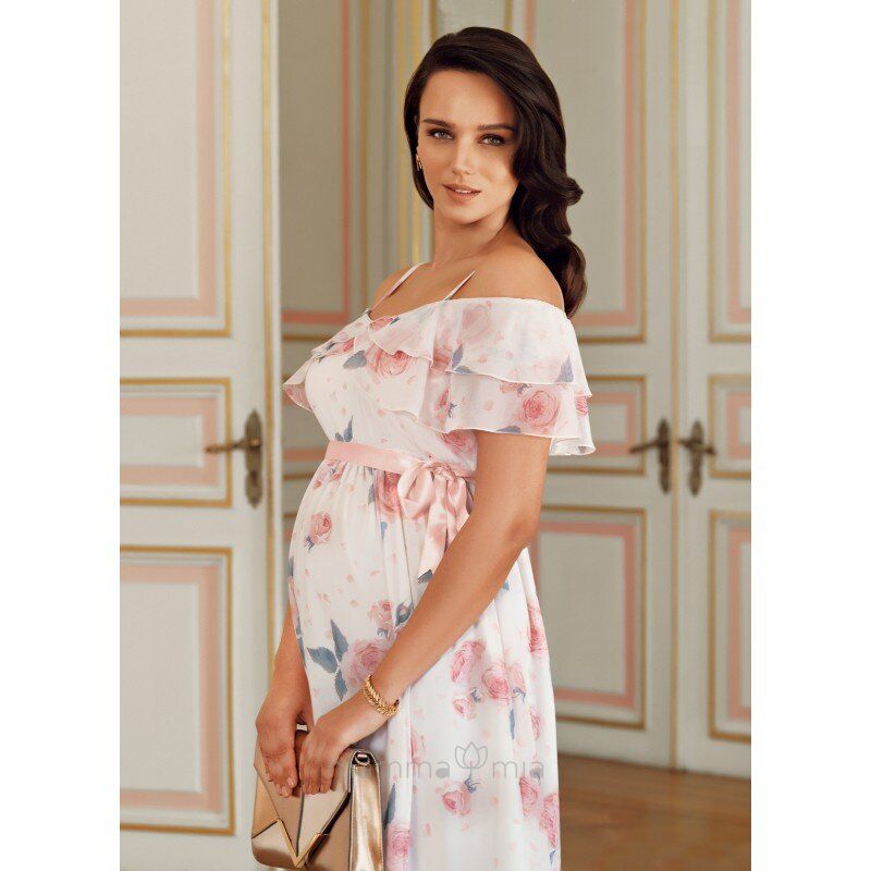Ebru maternity 3756EB Платье для беременных Цветы