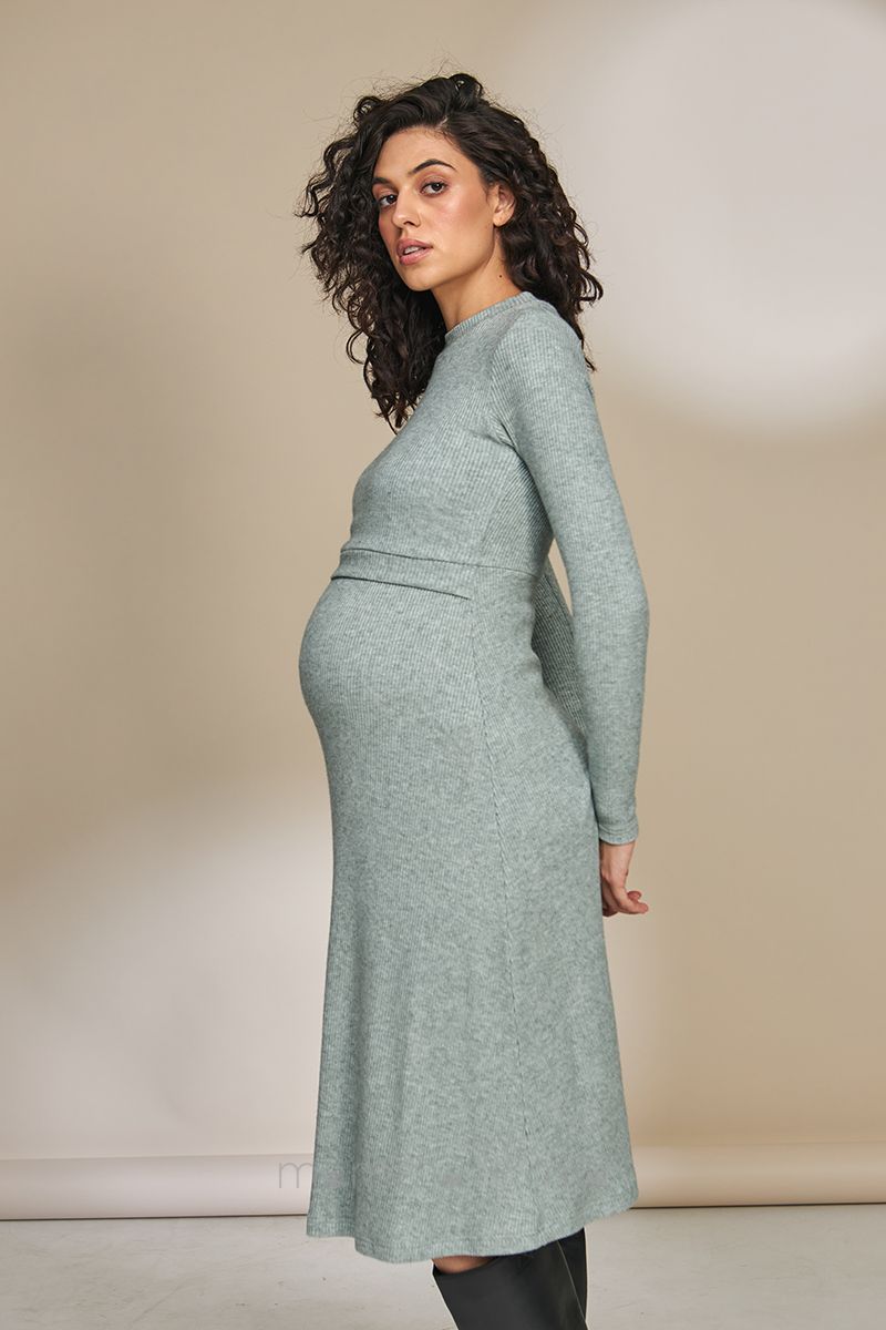 Julla-mama DR-33.022 Платье для беременных Annie оливковый