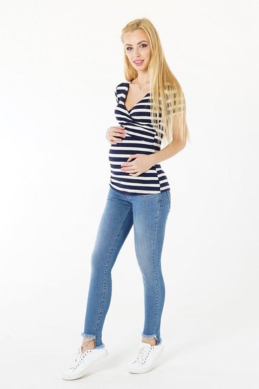 To BE 3089723-7 Брюки джинсовые для беременных Синий варка 2