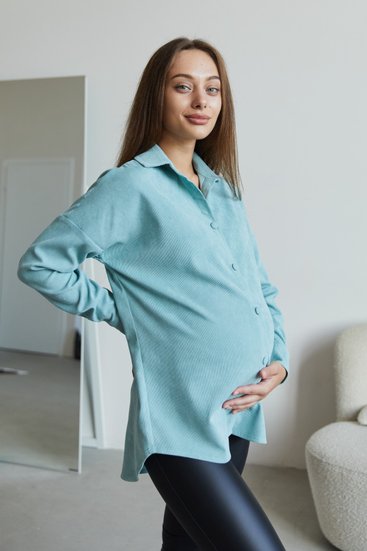 Lullababe Рубашка для беременных и кормящих Varna мятный
