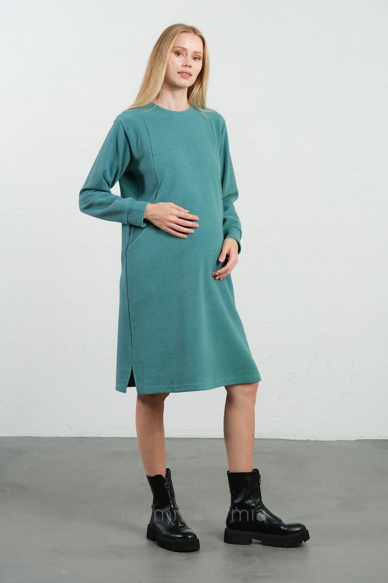 Busa 7606BS Rochie pentru perioada de sarcina si alaptare, Menta verde мятный