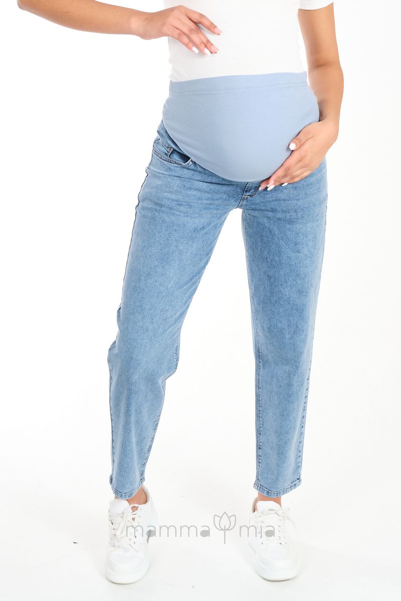 Busa 9138/40BS Брюки джинсовые для беременных Голубой