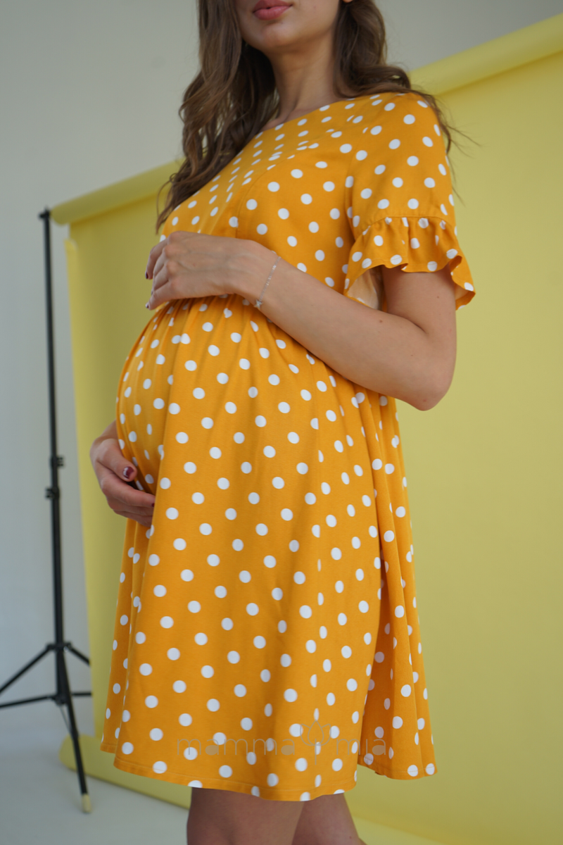 To BE 4249726 Платье для беременных шафран