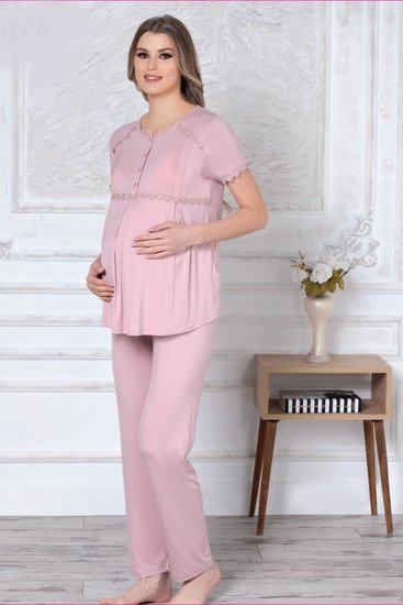 COTPARK 14475CP Pijama pentru perioada de sarcina si alaptare пудра