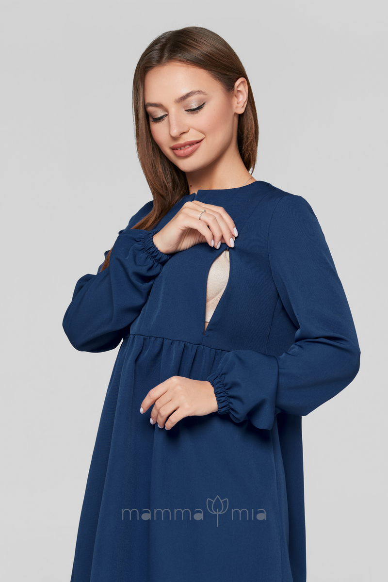 Lullababe Платье для беременных и кормящих Genoa синий