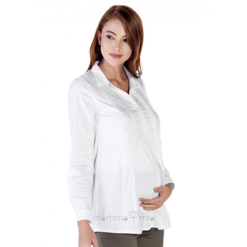 Ebru maternity 3597EB Рубашка для беременных Белый