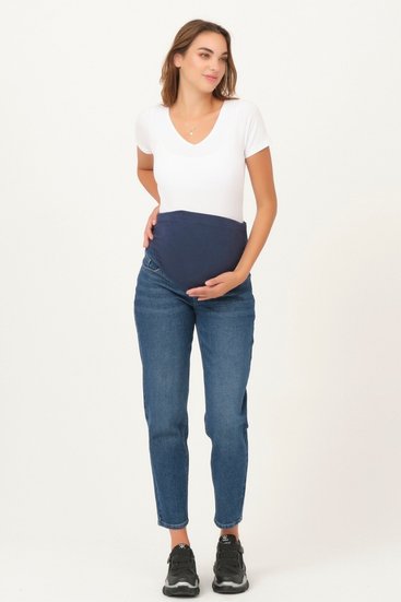 Busa 9088/40BS Брюки джинсовые для беременных синий
