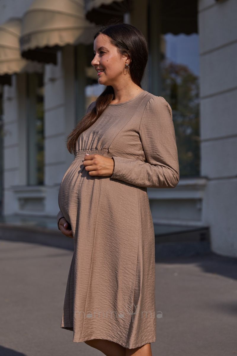 Lullababe Платье для беременных и кормящих Corfu Бежевый
