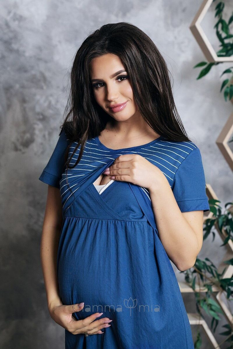 To BE 3179019 Платье для беременных синий
