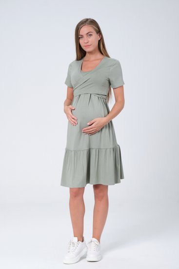 Busa 7435BS Платье для беременных Фисташковый