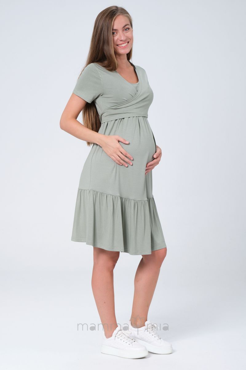 Busa 7435BS Платье для беременных Фисташковый