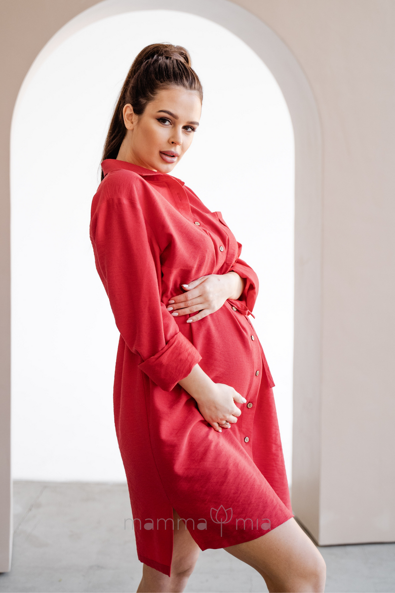 To BE 4300730 Платье для беременных Красный