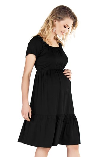Ebru maternity 4224EB Платье для беременных Черный