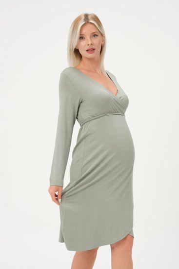 Busa 7436BS Платье для беременных Фисташковый