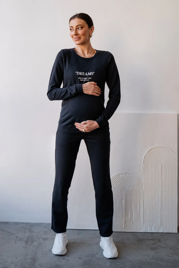To BE 4205114-78-1 Спортивный костюм для беременных графитовый