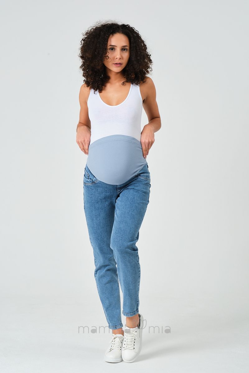 Busa 9148/40BS Брюки джинсовые для беременных Голубой