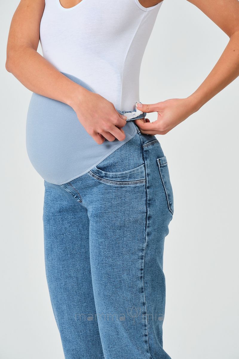 Busa 9148/40BS Брюки джинсовые для беременных Голубой